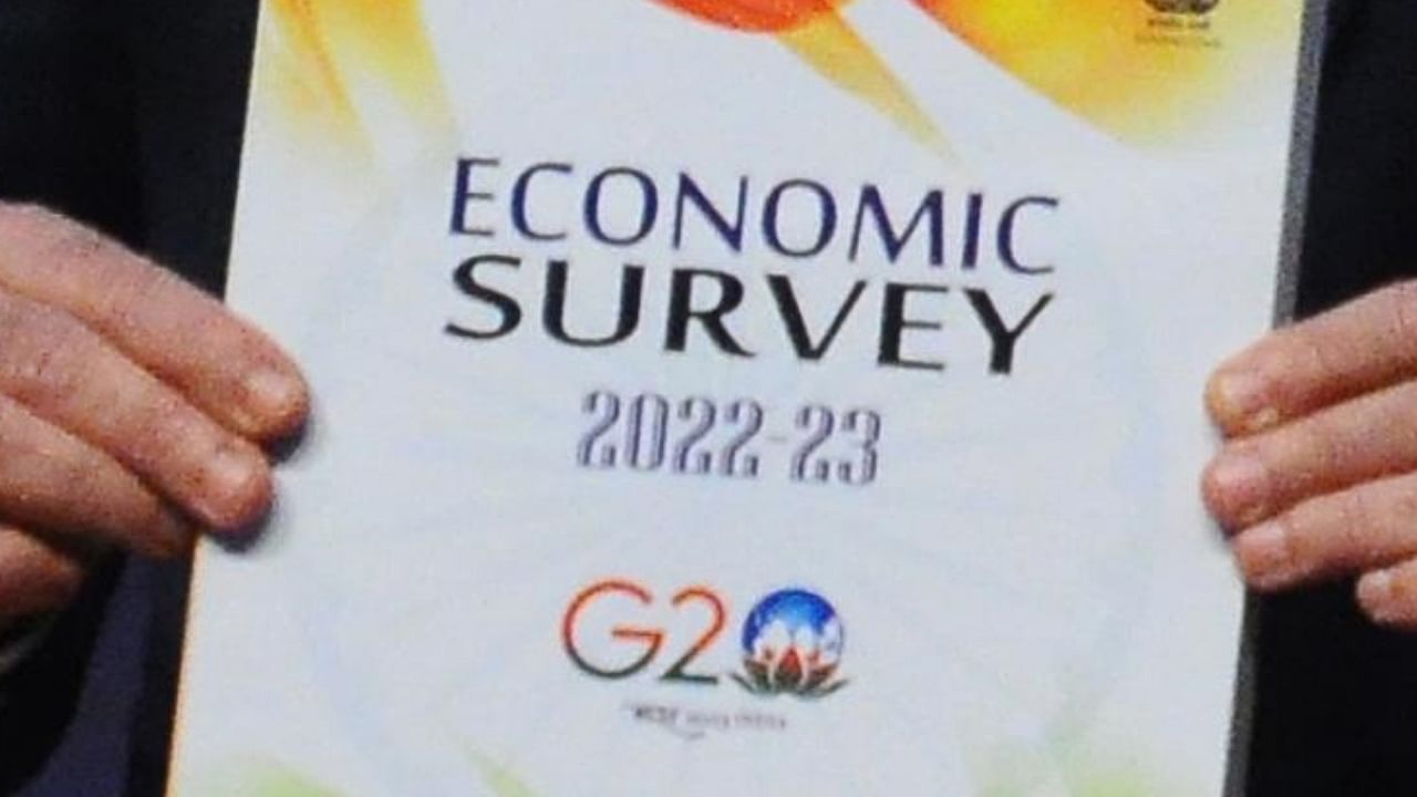 Economic Survey. Credit: IANS Photo