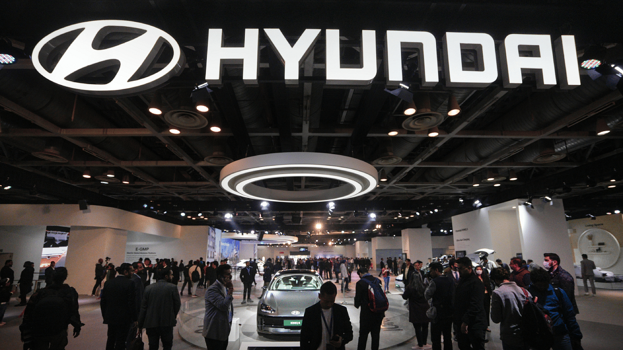 Exports grew 29.4 per cent at 12,170 units from 9,405 units in the same month last year, Hyundai Motor India said. Credit: PTI Photo