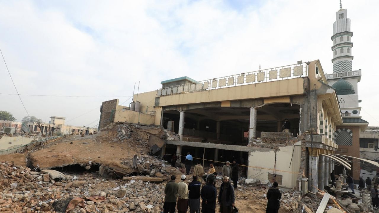 Aftermath of Pakistan mosque blast. Credit: Reuters Photo