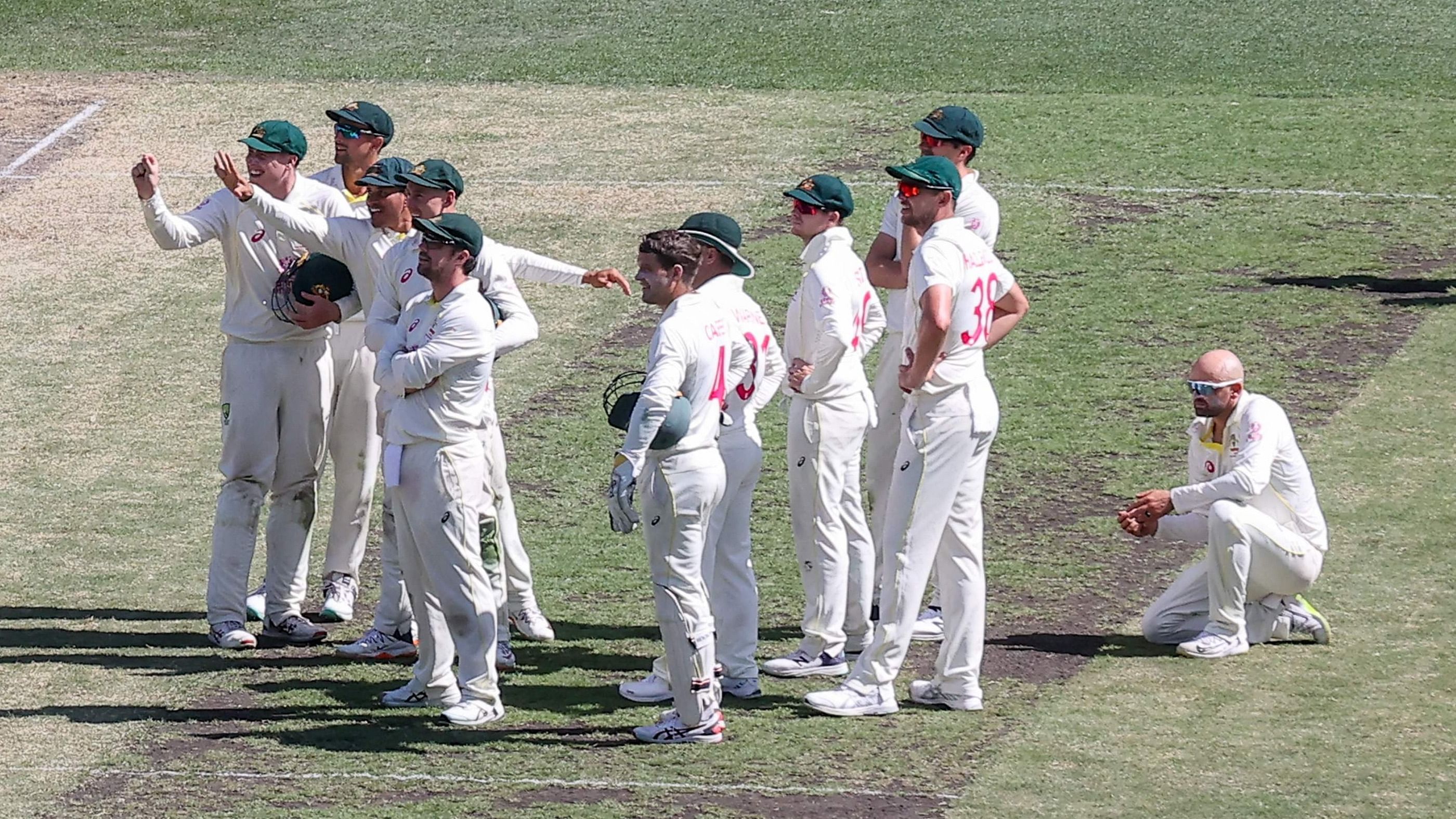 Australia team. Credit: AFP Photo