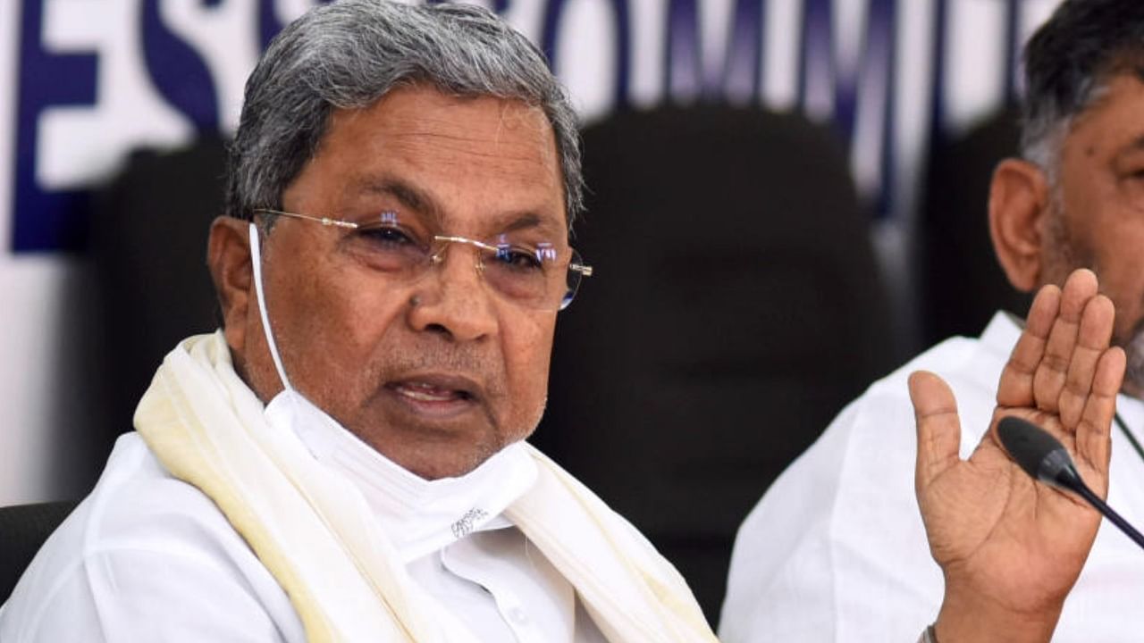 Karnataka's Leader of Opposition Siddaramaiah. Credit: DH Photo