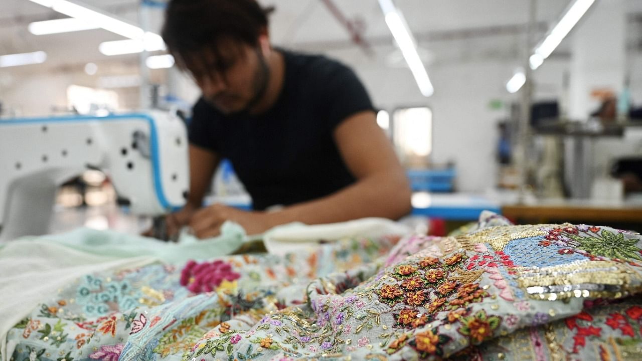 In the textile industry, water is used at many steps required for fabric preparation, including for dyeing, finishing chemicals in textile substrates etc. Credit: AFP File Photo