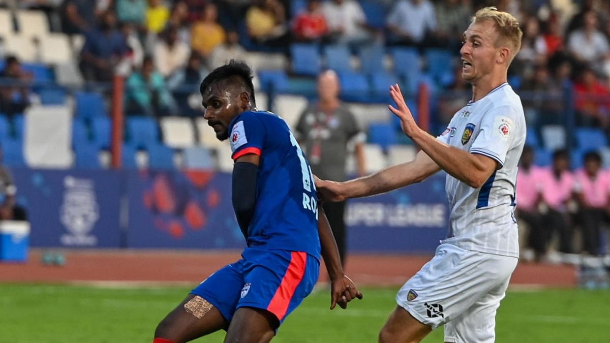 Bengaluru FC's Rohit Kumar (left) has been a key cog in his team's renaissance and will be key to their playoff hopes. DH File Photo