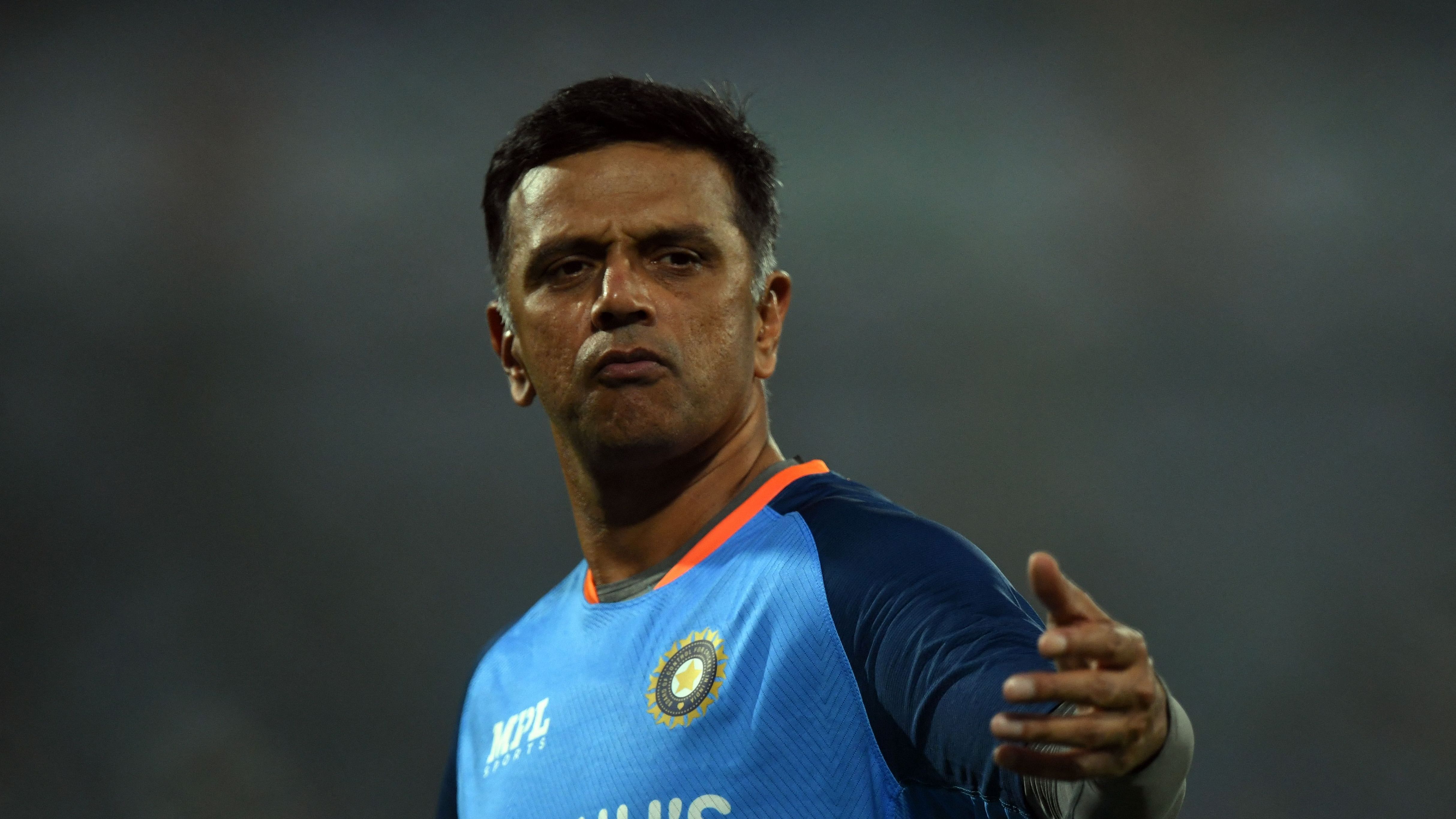 India's coach Rahul Dravid. Credit: AFP Photo