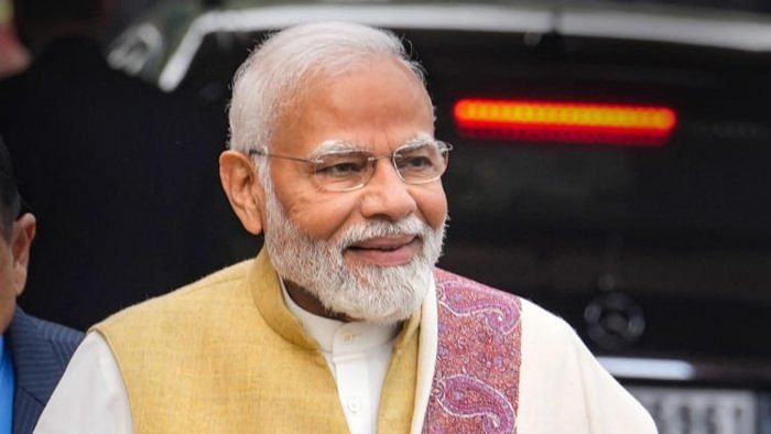 This is Modi’s third visit to the state in the last one month. He will be again landing in Bengaluru to inaugurate the Aero India show next week. Credit: PTI Photo