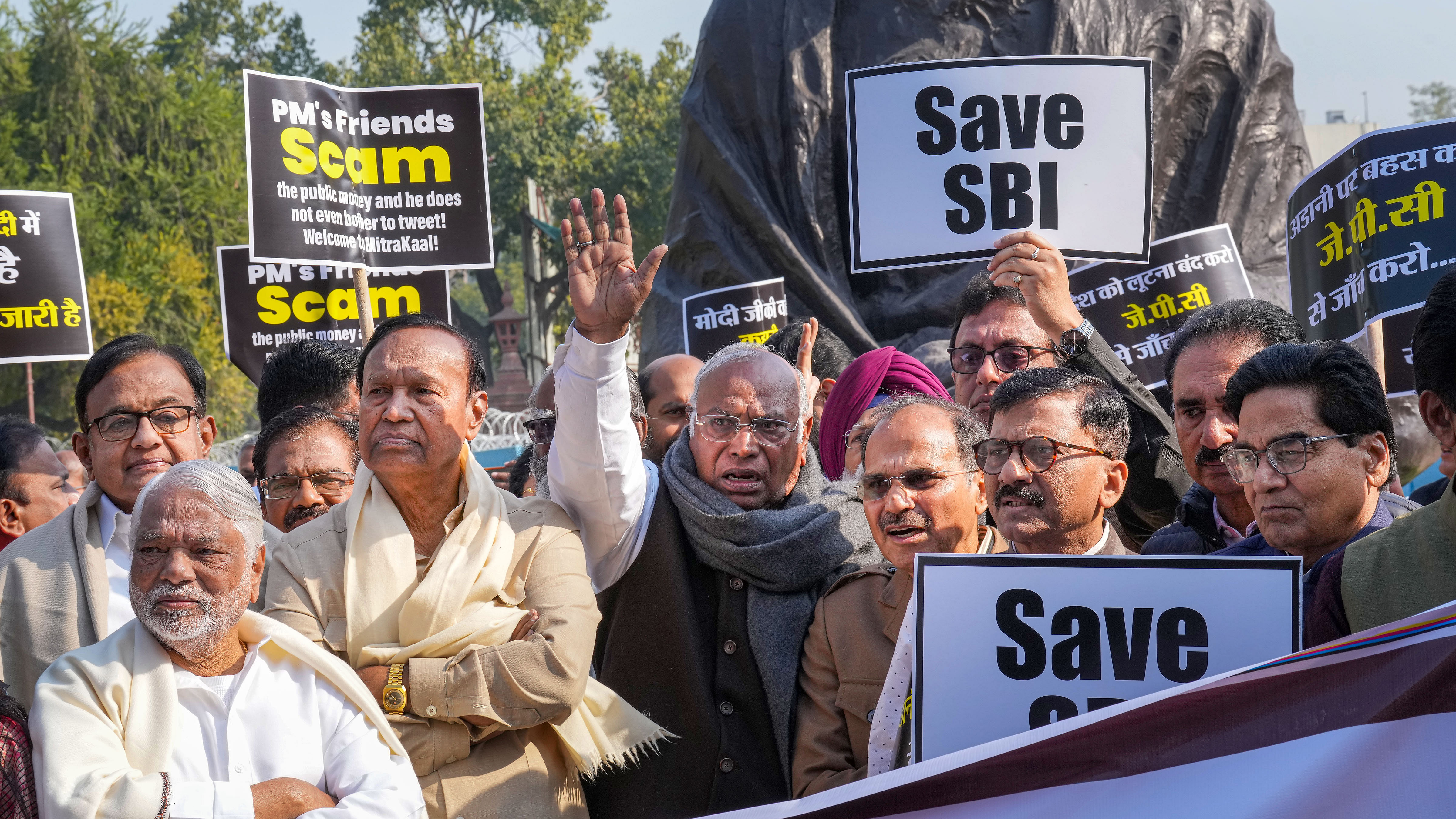 The adjournment motion in the Lok Sabha was rejected by the Speaker and the suspension of business notice was rejected by the Rajya Sabha chairman. Credit: PTI Photo