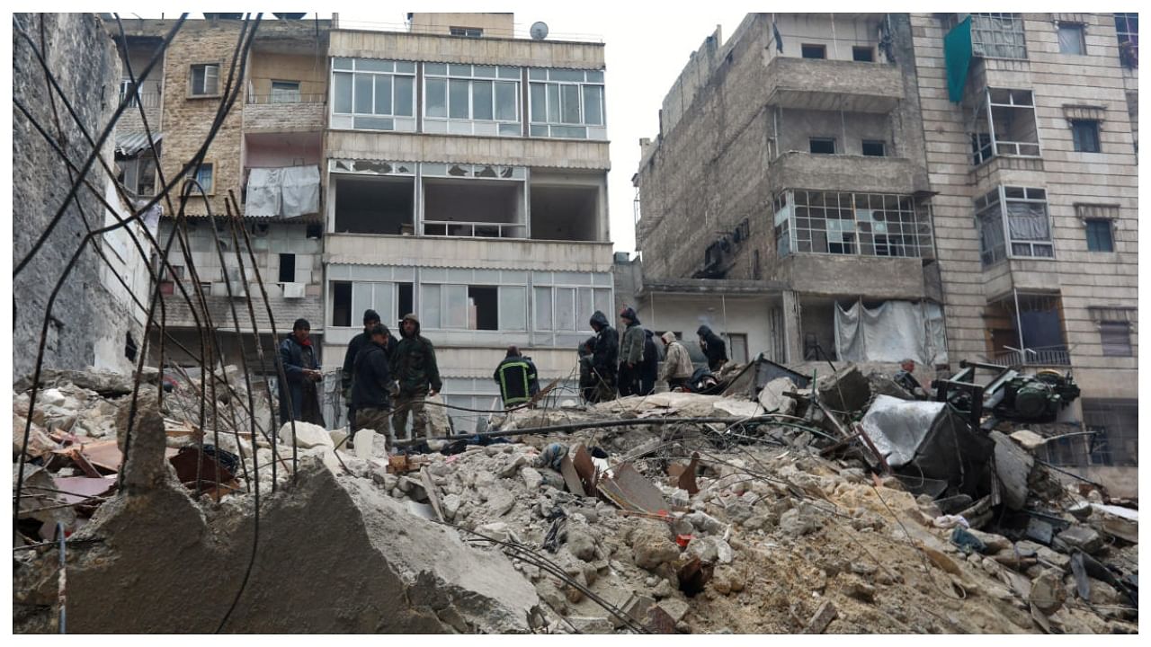 The Syrian government urged the international community to come to its aid after more than 850 people died in the country following a 7.8-magnitude earthquake in neighbouring Turkey. Credit: AFP Photo