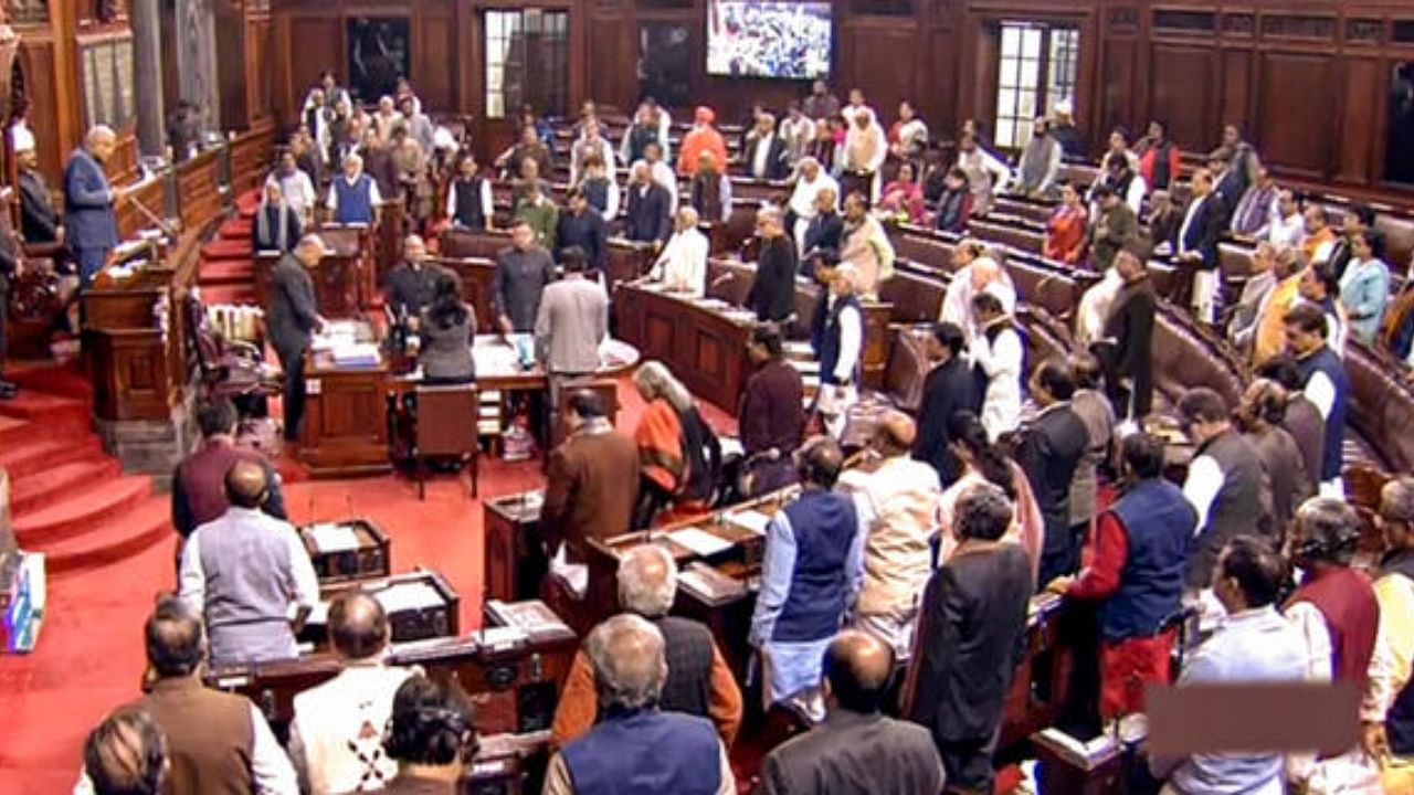 The Rajya Sabha, during the Budget session, offered condolences for Turkey, Syria earthquake victims. Credit: PTI Photo