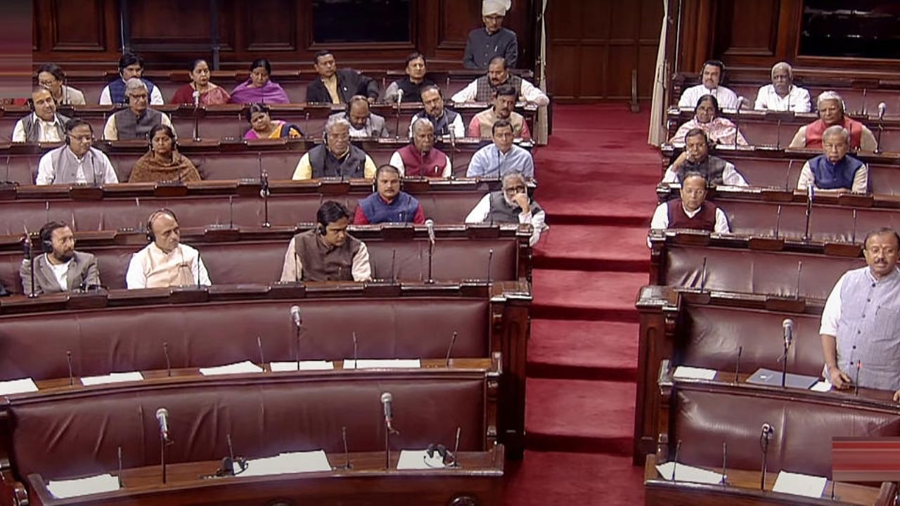Budget session in the Rajya Sabha. Credit: PTI Photo