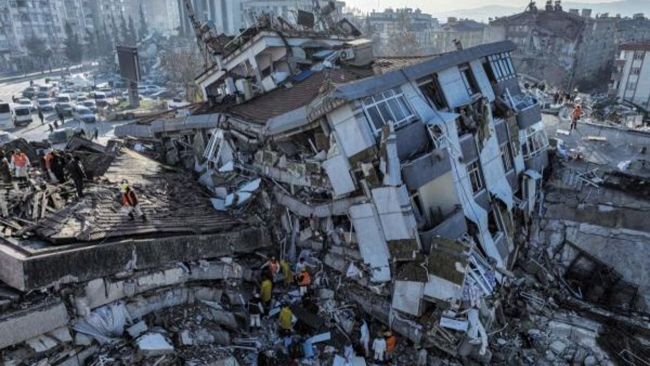 Aftermath of the earthquake in Turkey. Credit: AP/PTI Photo