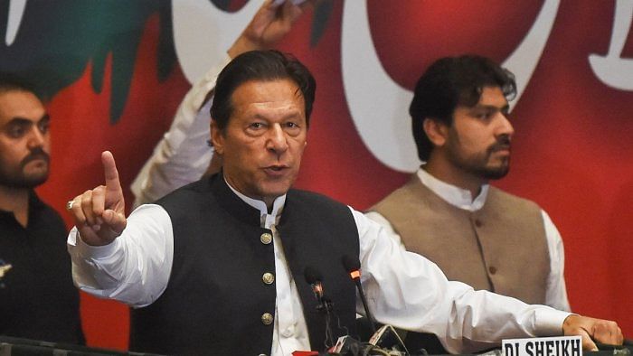 Pakistan's ousted prime minister Imran Khan. Credit: AFP Photo