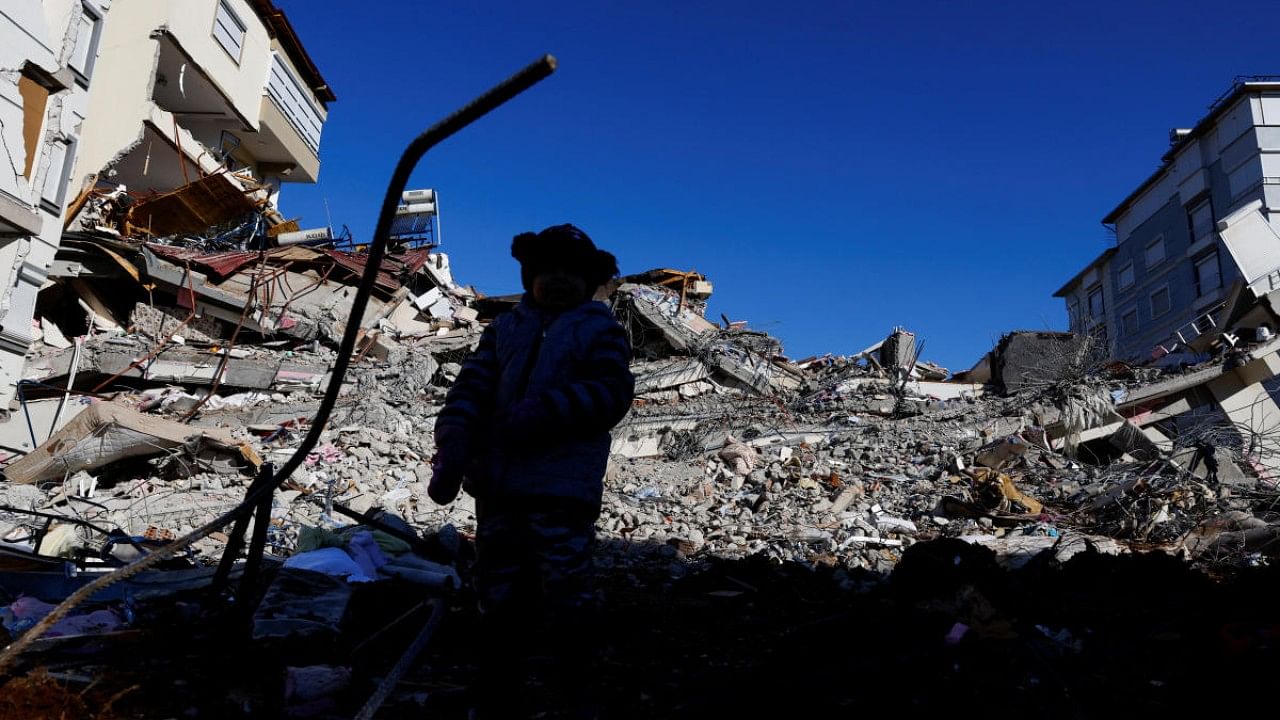 Aftermath of the deadly earthquake in Pazarcik. Credit: Reuters Photo