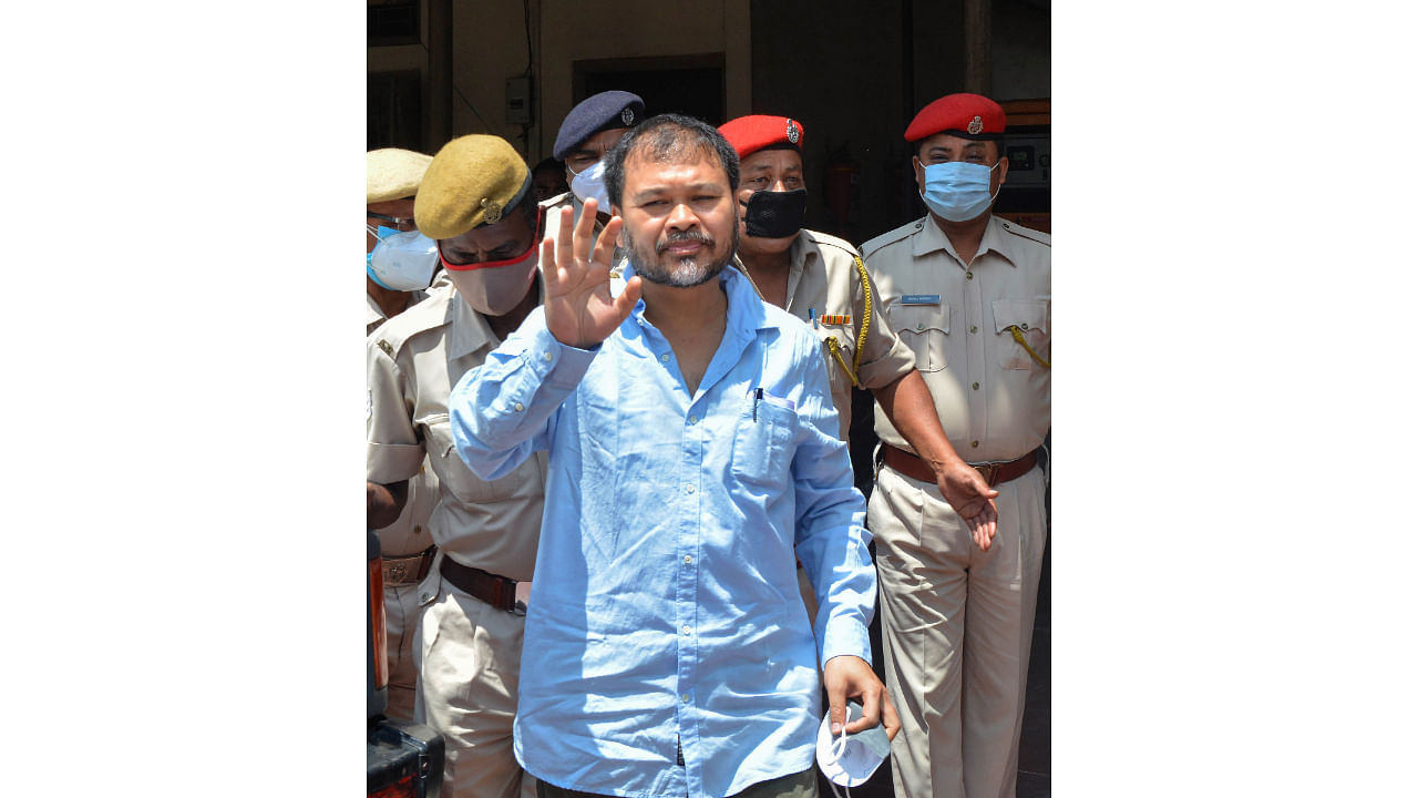 MLA from Sibsagar and RTI activist Akhil Gogoi. Credit: PTI Photo