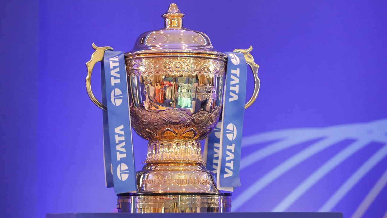 The IPL trophy. Credit: IANS Photo