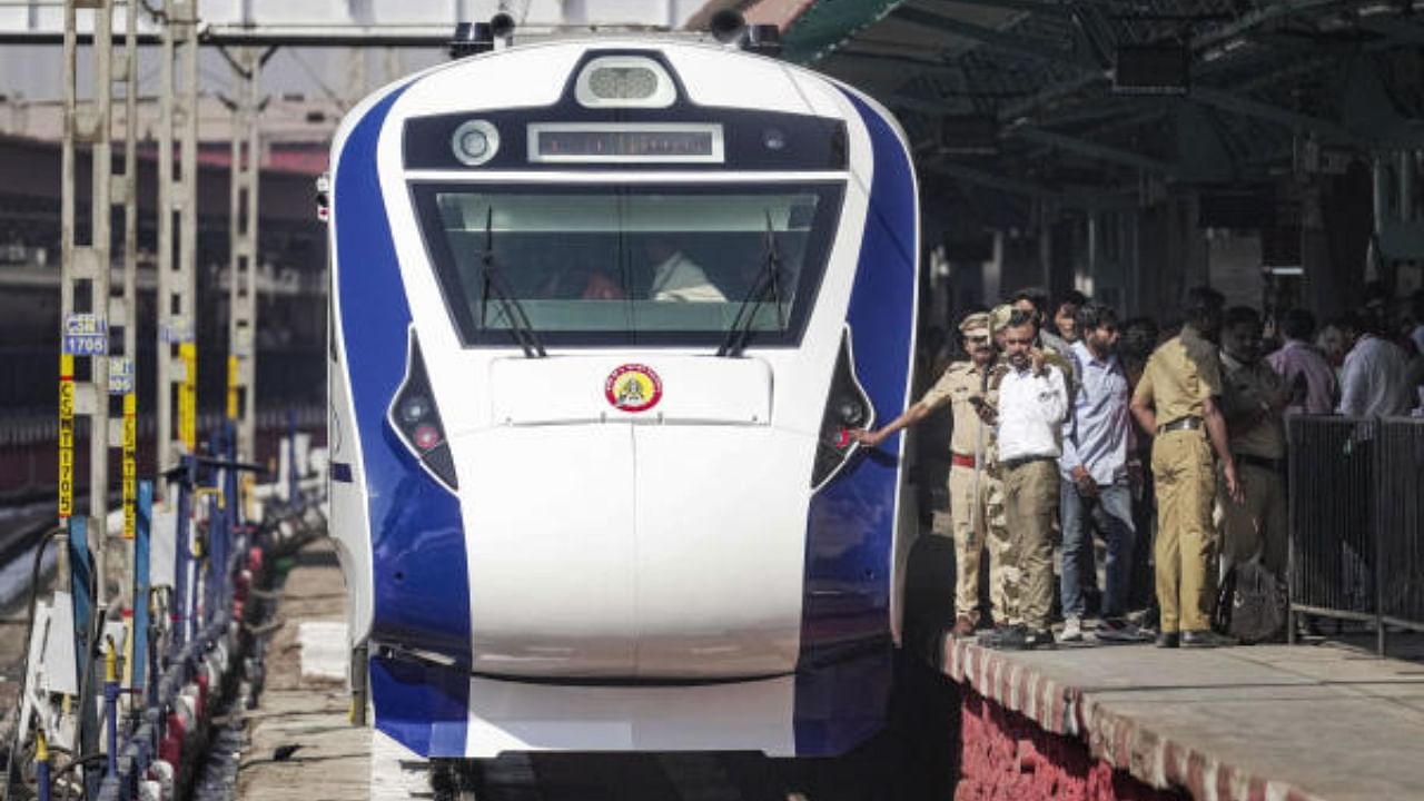 Vande Bharat Express train. Representative Image. Credit: PTI Photo