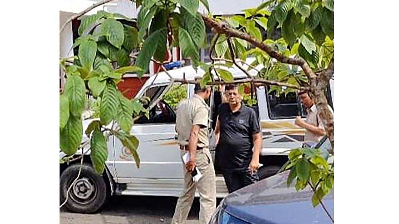 File photo of Jitendra Narain being produced at District & Sessions Court in Port Blair. Credit: PTI 