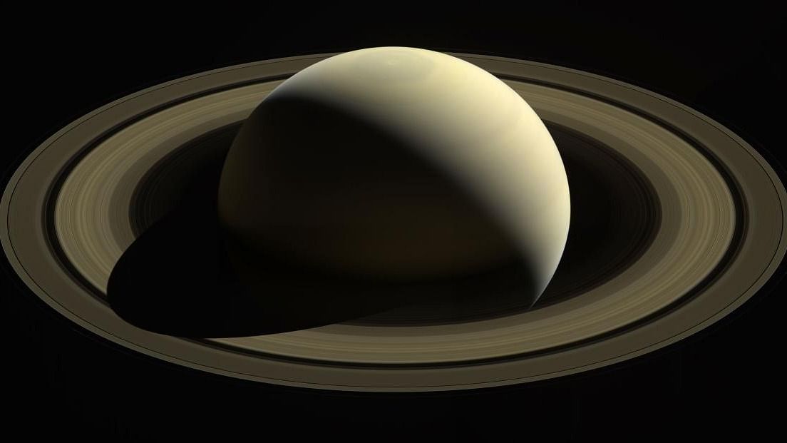 This October 28, 2016 NASA file photo shows one of the last full views of Saturn by the Cassini spacecraft acquired at a distanThis October 28, 2016 NASA file photo shows one of the last full views of Saturn by the Cassini spacecraft. Credit: NASA File Photo