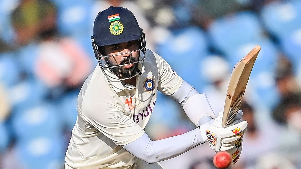 India's KL Rahul plays a shot during the first day of the first Test cricket match between India and Australia at the Vidarbha Cricket Association (VCA) Stadium in Nagpur on February 9, 2023. Credit: AFP Photo