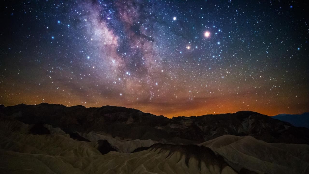Milky Way over Zabriskie. Credit: Sriram Murali