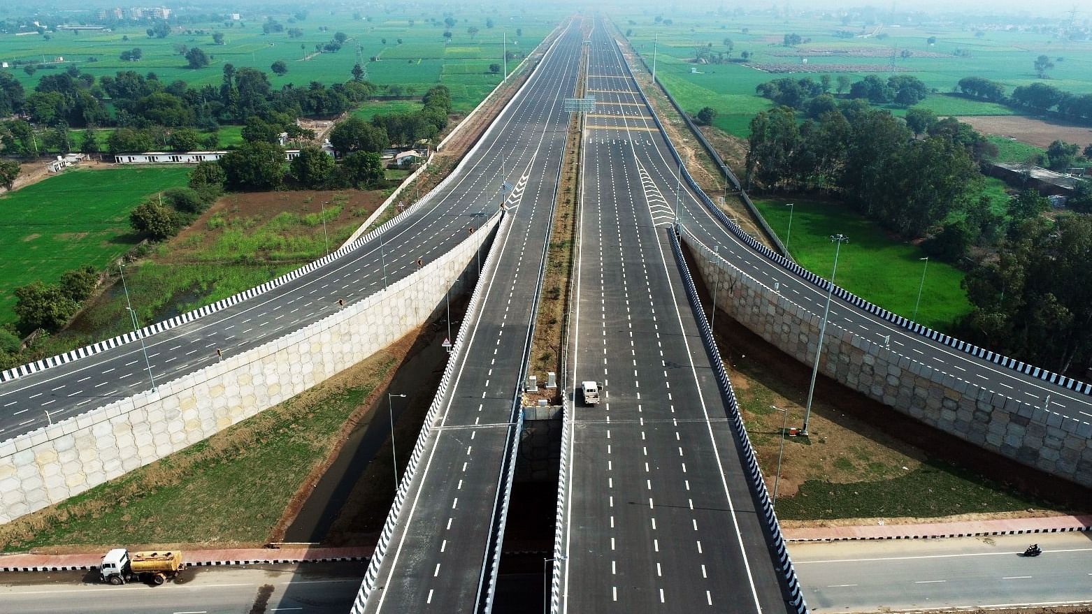 A view of Delhi Mumbai Expressway. Credit: IANS Photo