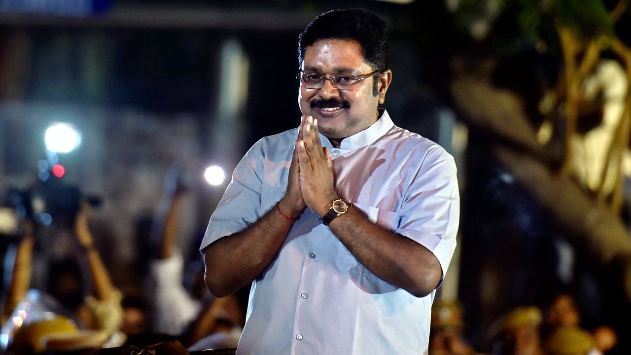 AMMK general secretary T T V Dhinakaran. Credit: PTI File Photo