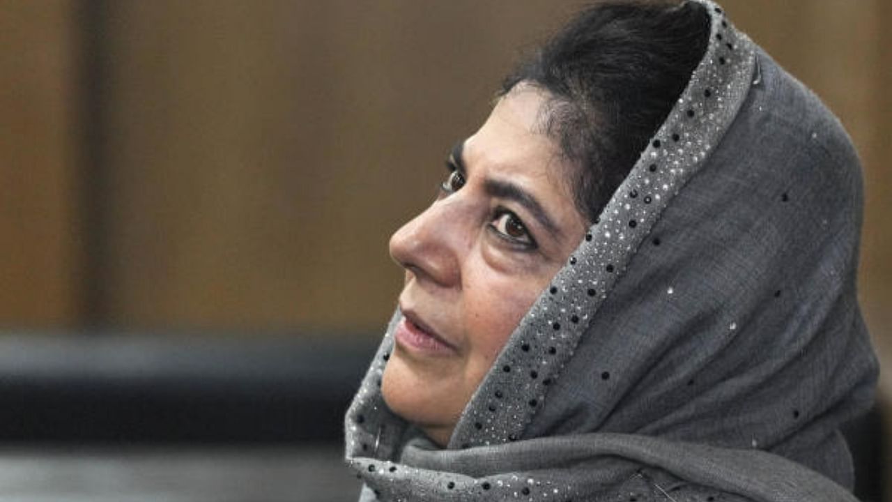 PDP chief Mehbooba Mufti. Credit: PTI Photo