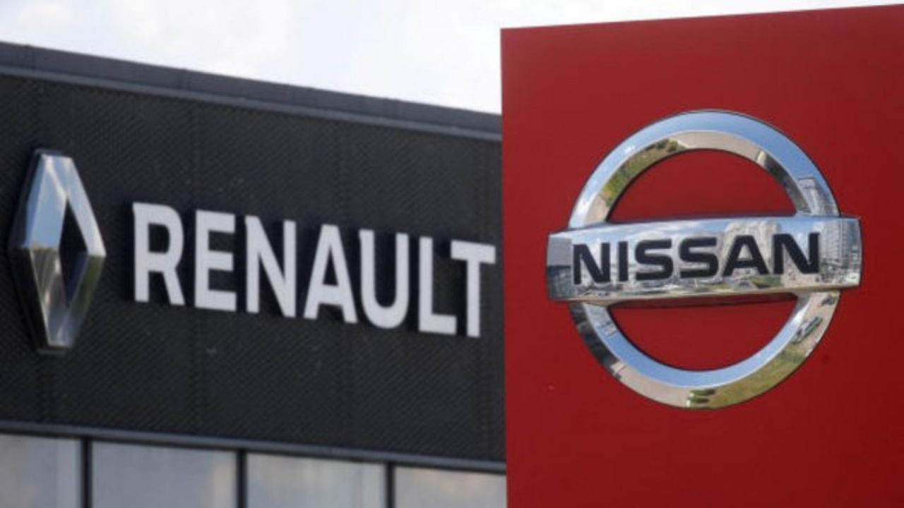 Logos of car manufacturers Nissan and Renault. Credit: Reuters Photo