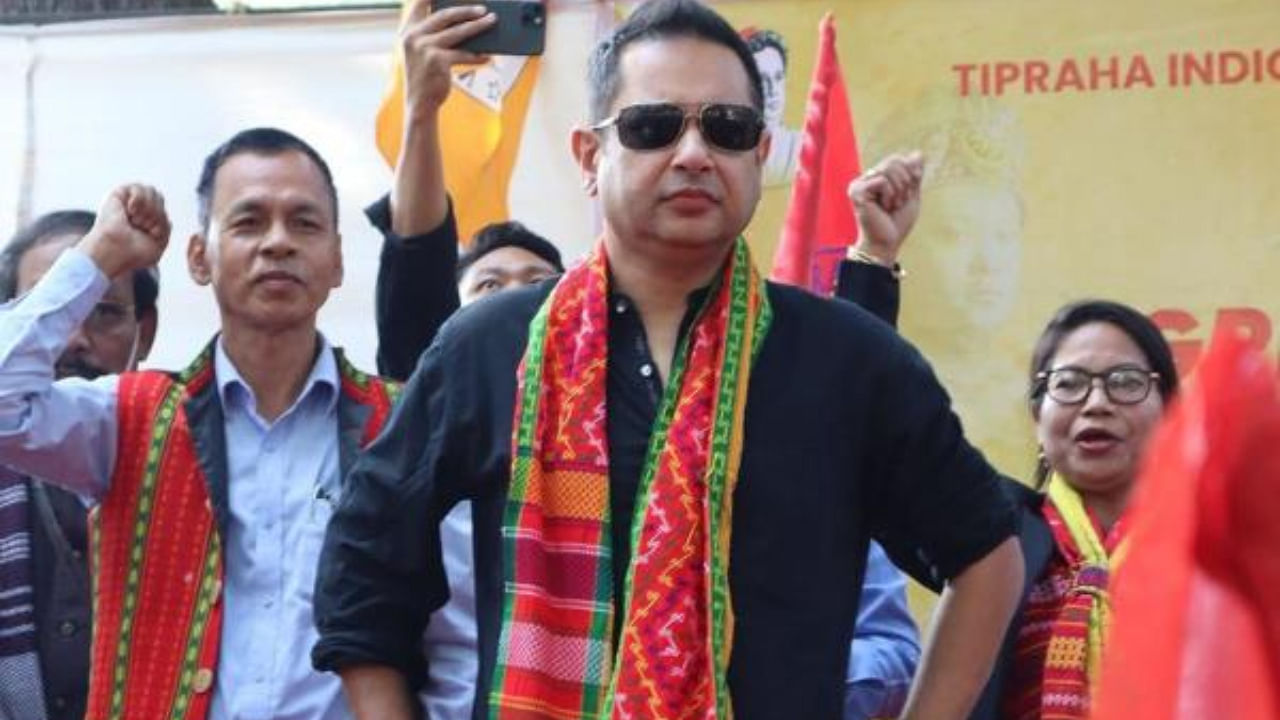 Tipra Motha chairman Pradyot Manikya Debbarma. Credit: IANS Photo