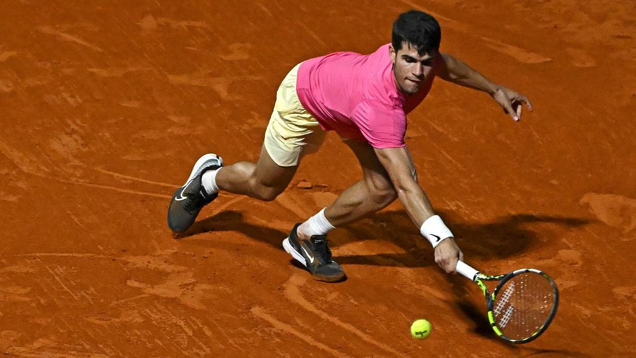 It's a great feeling to win again,' Alcaraz said. 'It's been a long time for me with no competition, with no matches, just recovering. Finally I got my first win of 2023.' Credit: AFP Photo