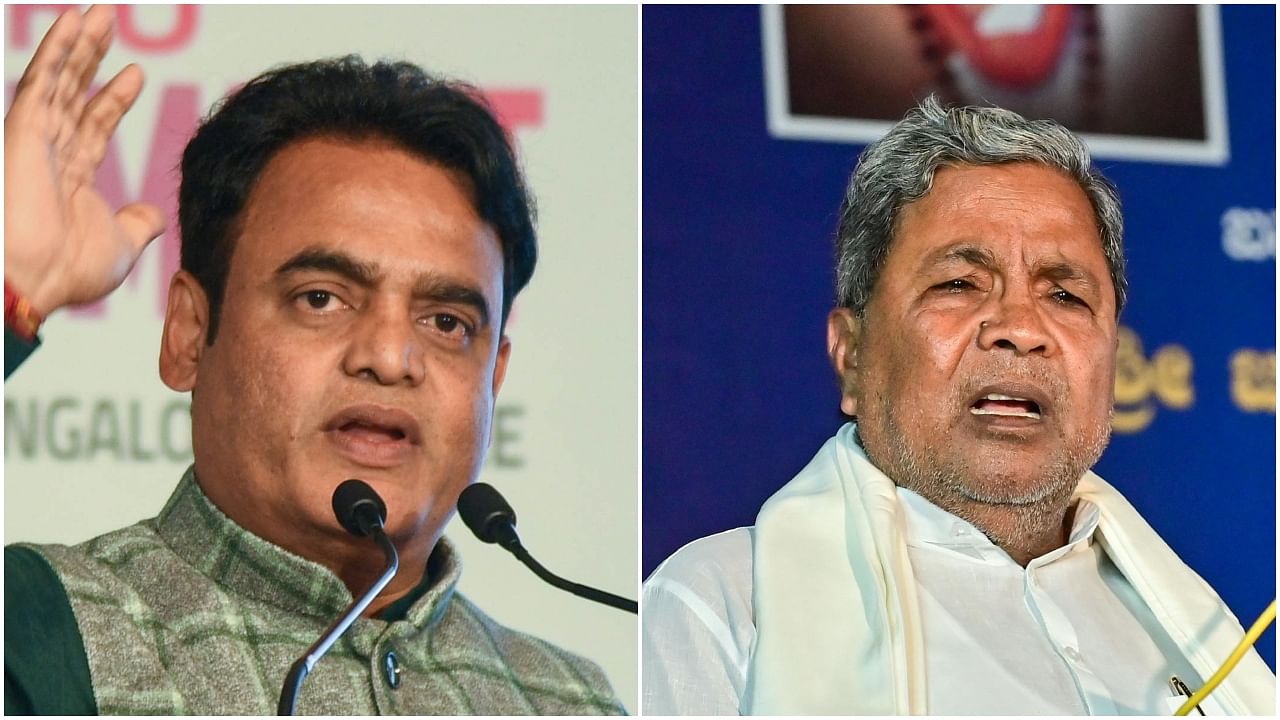 C N Ashwath Narayan (L) and Siddaramaiah (R). Credit: DH, PTI File Photo