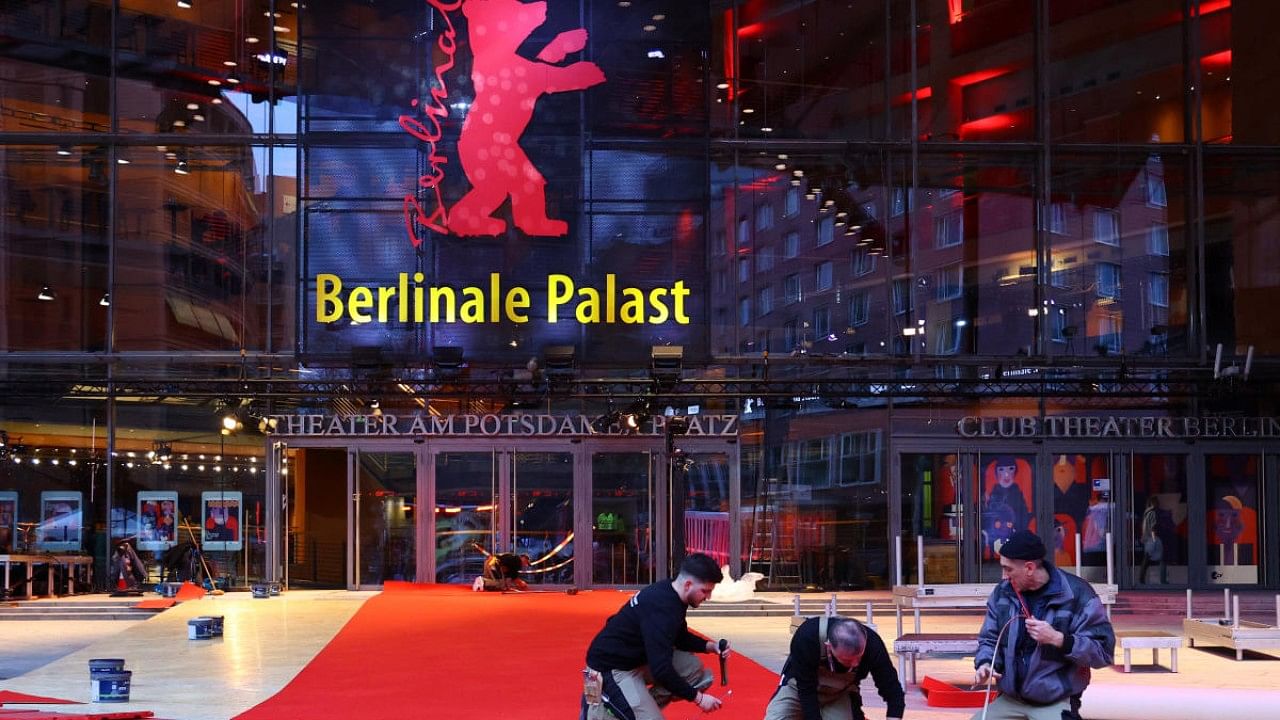 Preparations for the 73rd Berlin International Film Festival in Berlin. Credit: Reuters Photo