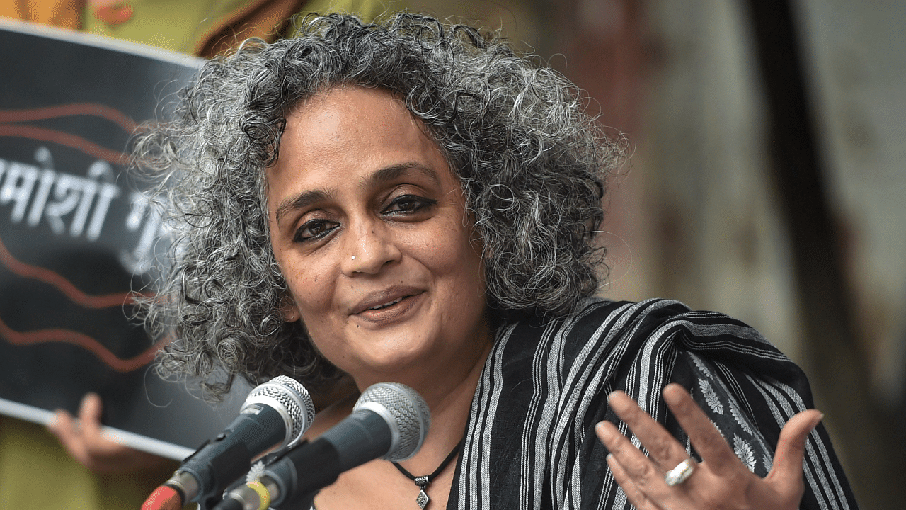 Booker Prize-winning author and social activist Arundhati Roy. Credit: PTI Photo