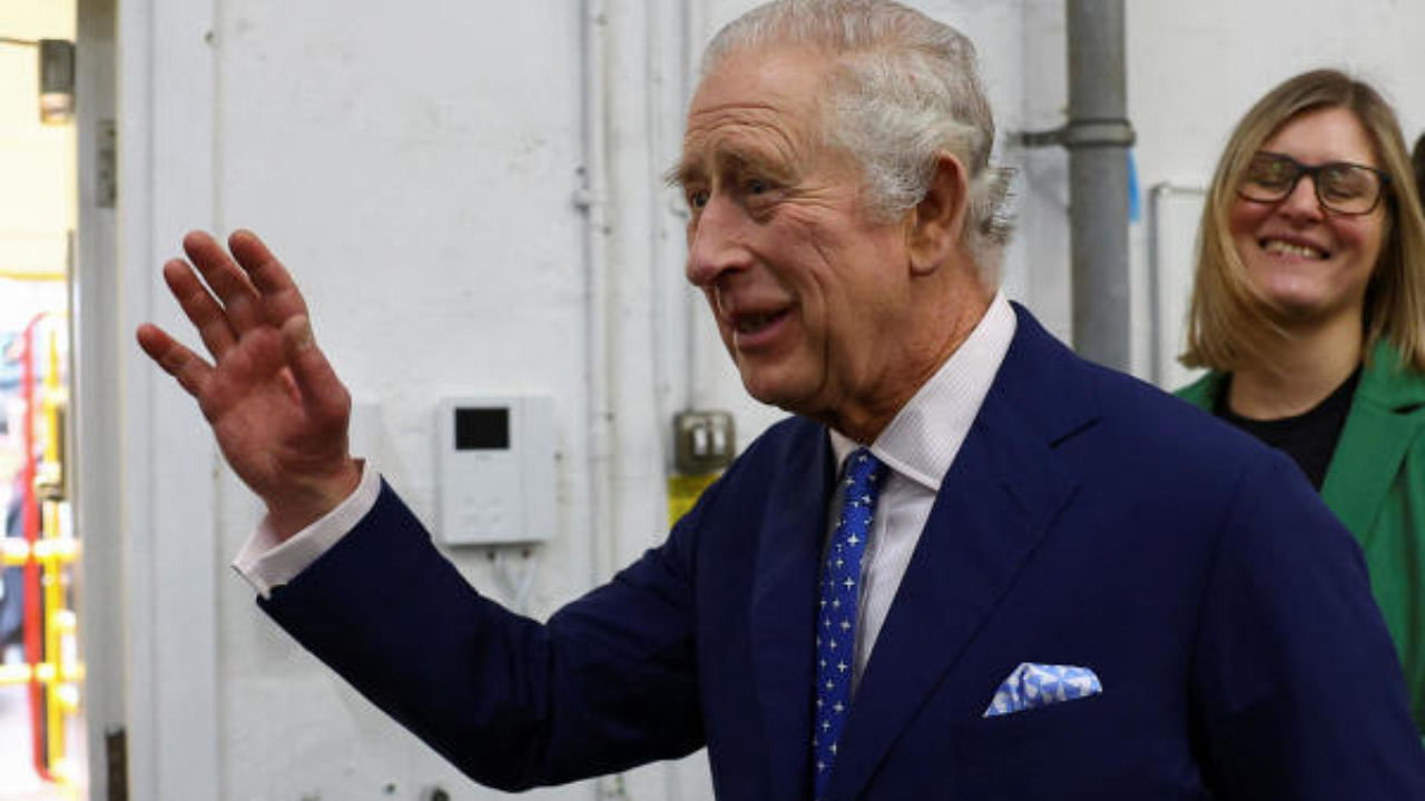 Britain's King Charles visits the Milton Keynes food bank in Milton Keynes. Credit: Reuters Photo