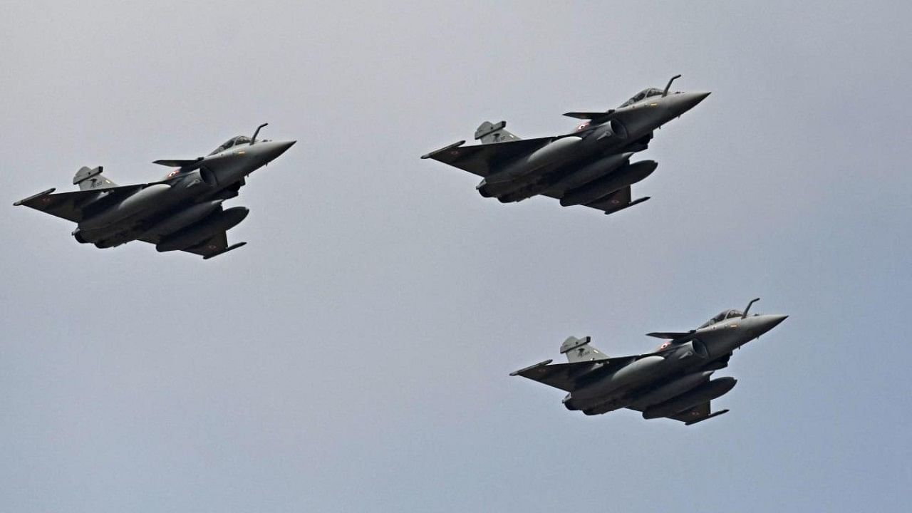 Indian Air Force Rafale fighter jets. Credit: AFP File Photo