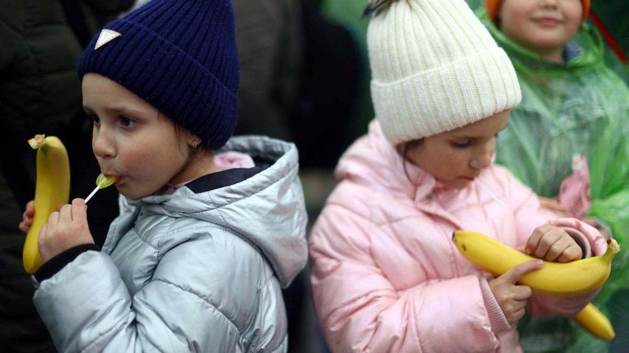 Ukrainian refugee children. Credit: Reuters Photo