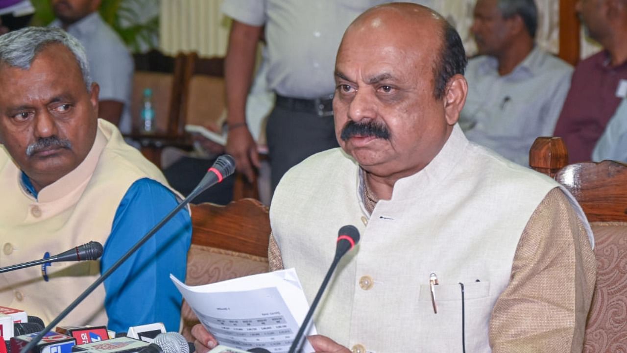 Karnataka Chief Minister Basavaraj Bommai. Credit: DH Photo