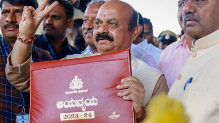 Karnataka CM before presenting the state Budget for 2023-24. Credit: PTI File photo