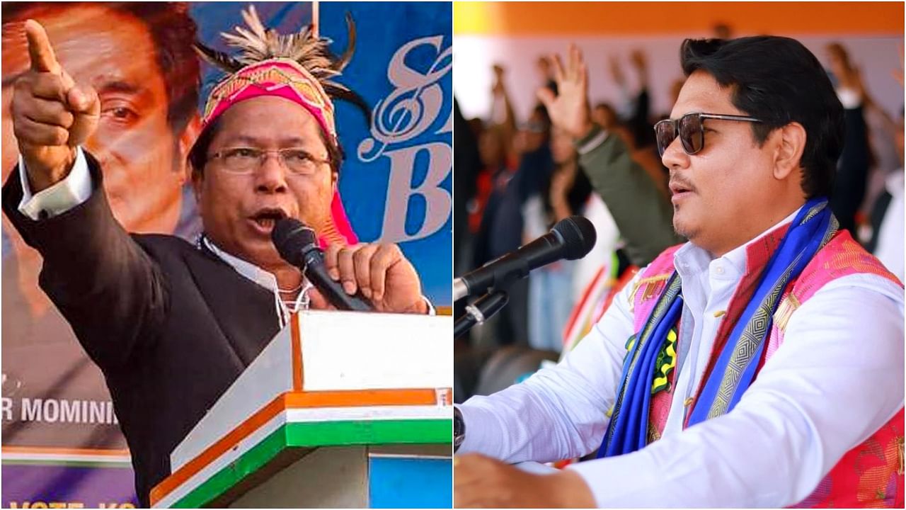 Mukul Sangma, Conrad Sangma. Credit: PTI, IANS Photos