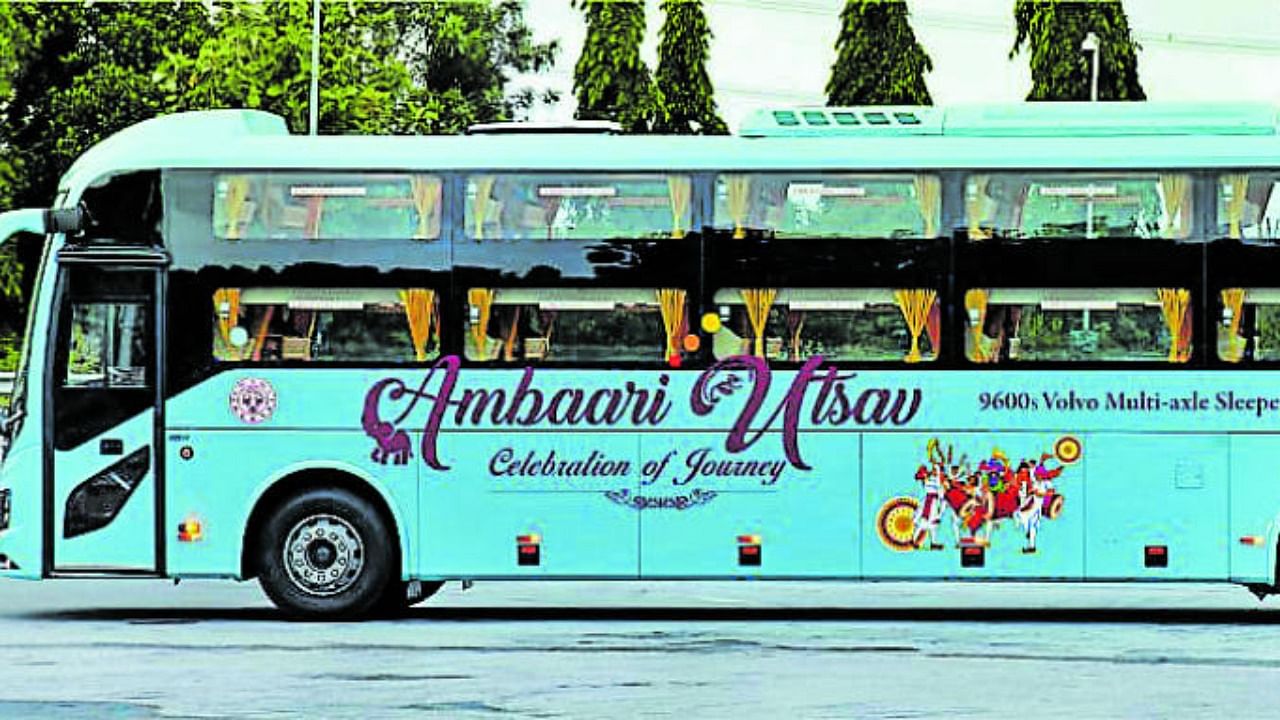 The name for the KSRTC’s newest luxury bus travel was picked through a public contest. Credit: Special Arrangement