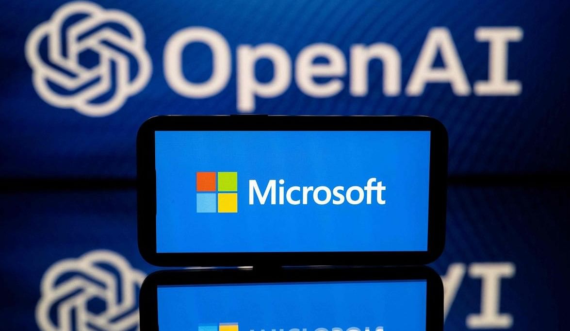 Microsoft-OpenAI logo. Credit: AFP FILE PHOTO