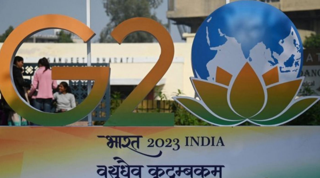 The G20 India logo. Credit: AFP Photo