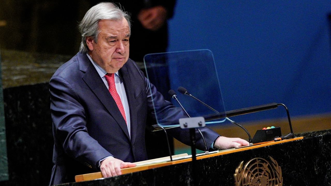 UN Secretary General Antonio Guterres. Credit: Reuters Photo