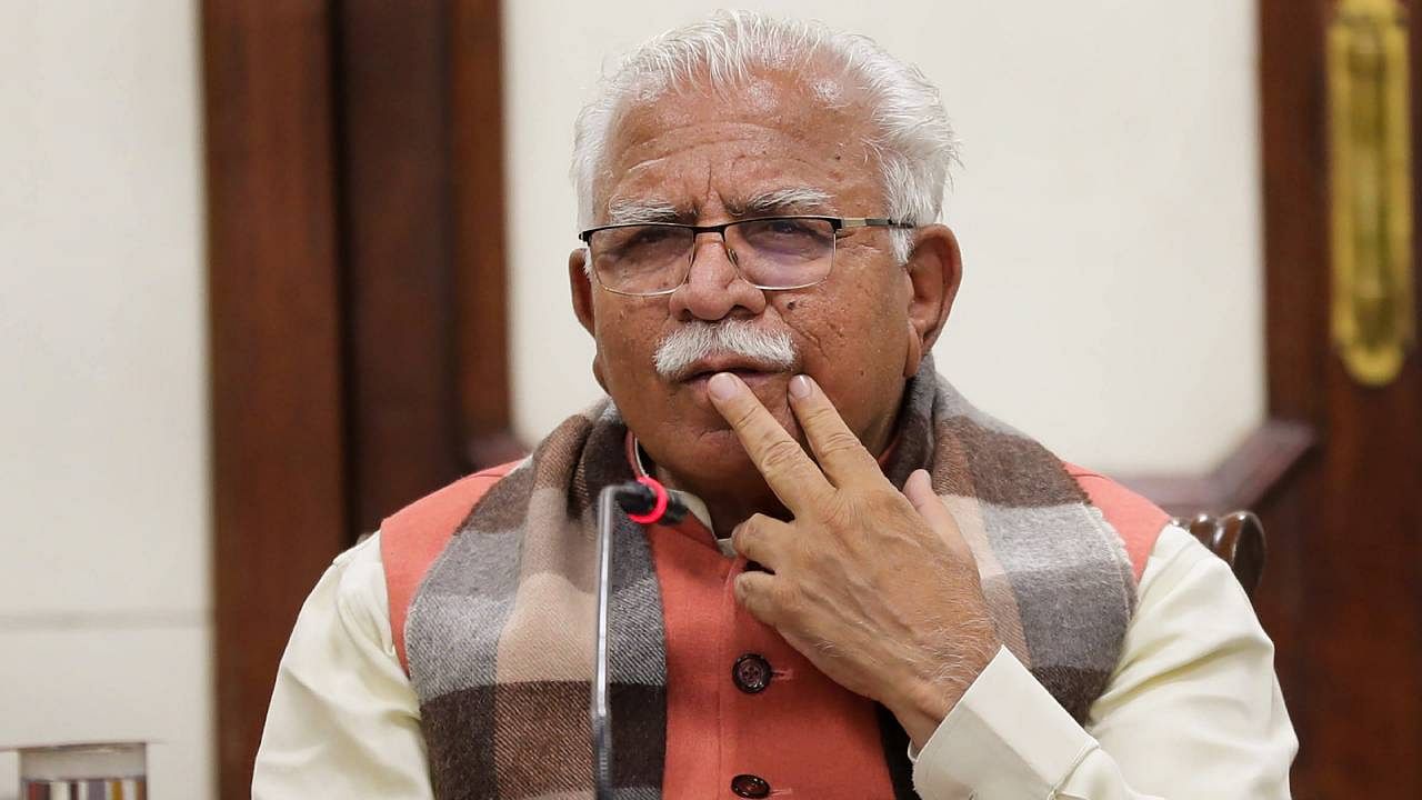 Manohar Lal Khattar. Credit: PTI Photo