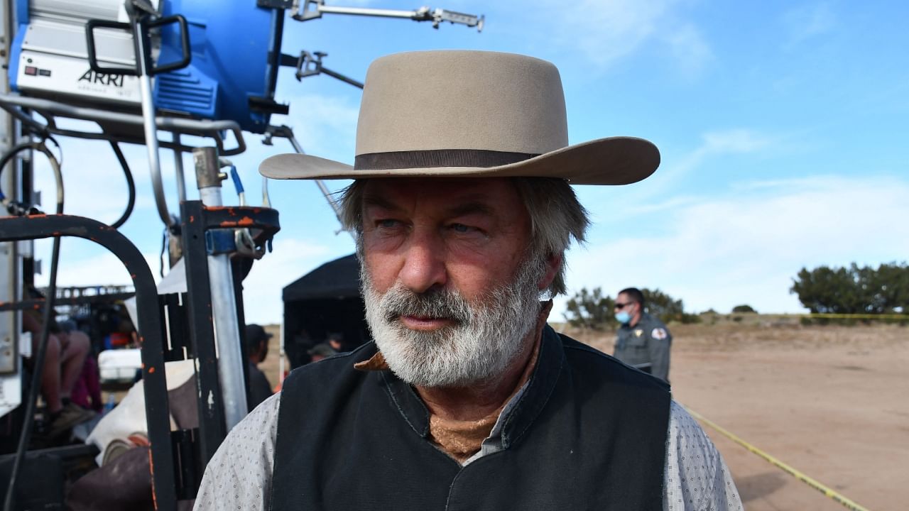 Alec Baldwin on the set of 'Rust'. Credit: AFP Photo/Santa Fe County Sheriff's Office