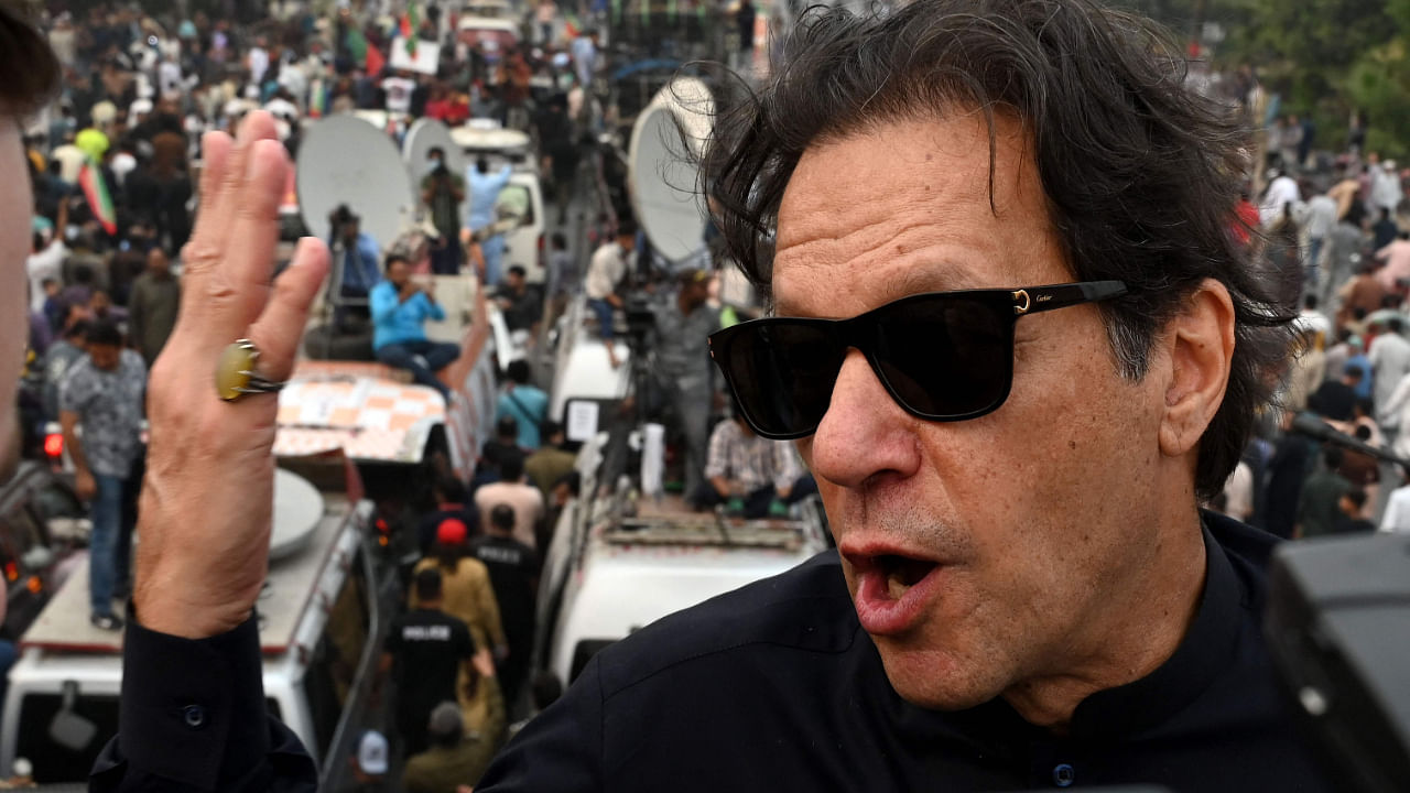 Former Pakistan PM Imran Khan. Credit: PTI photo