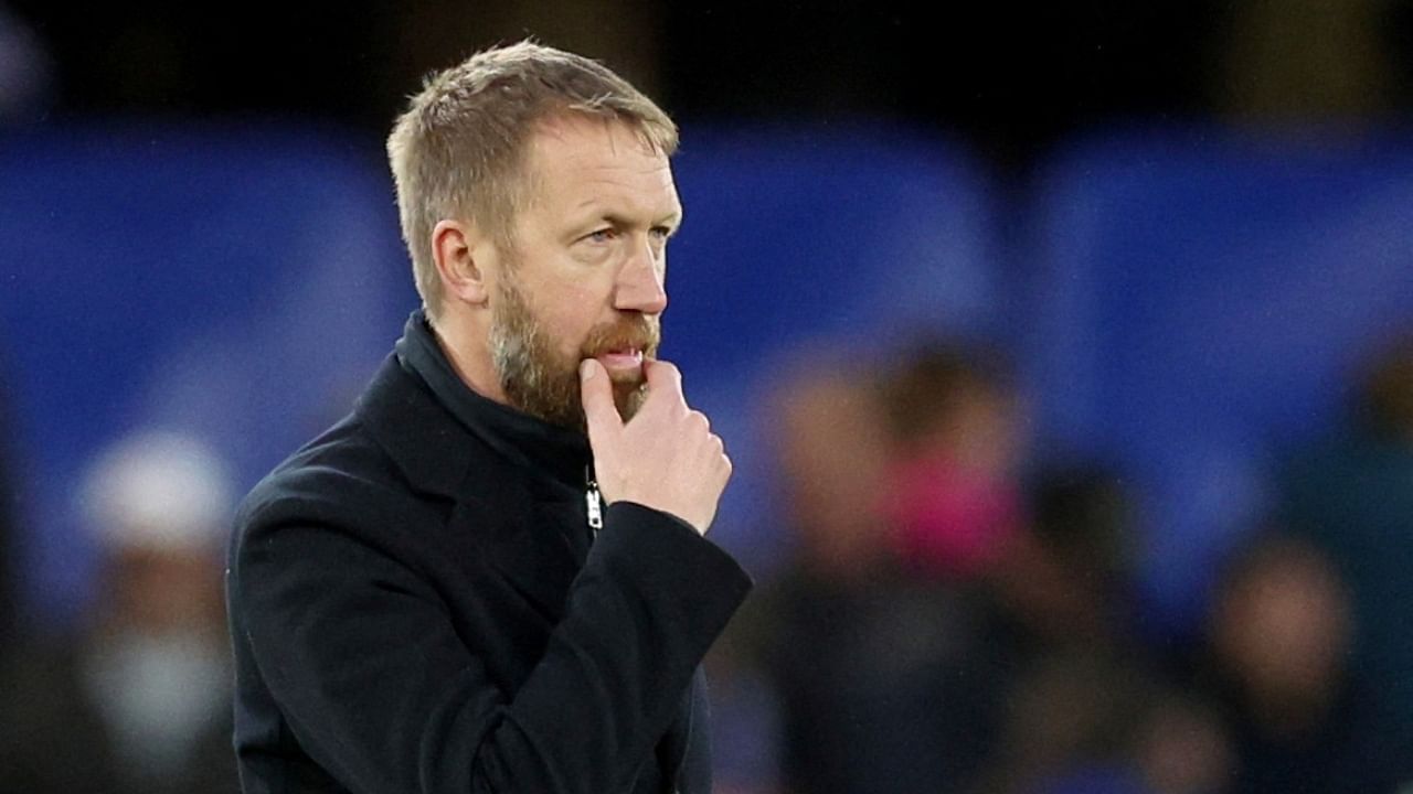 Chelsea manager Graham Potter. Credit: Reuters Photo