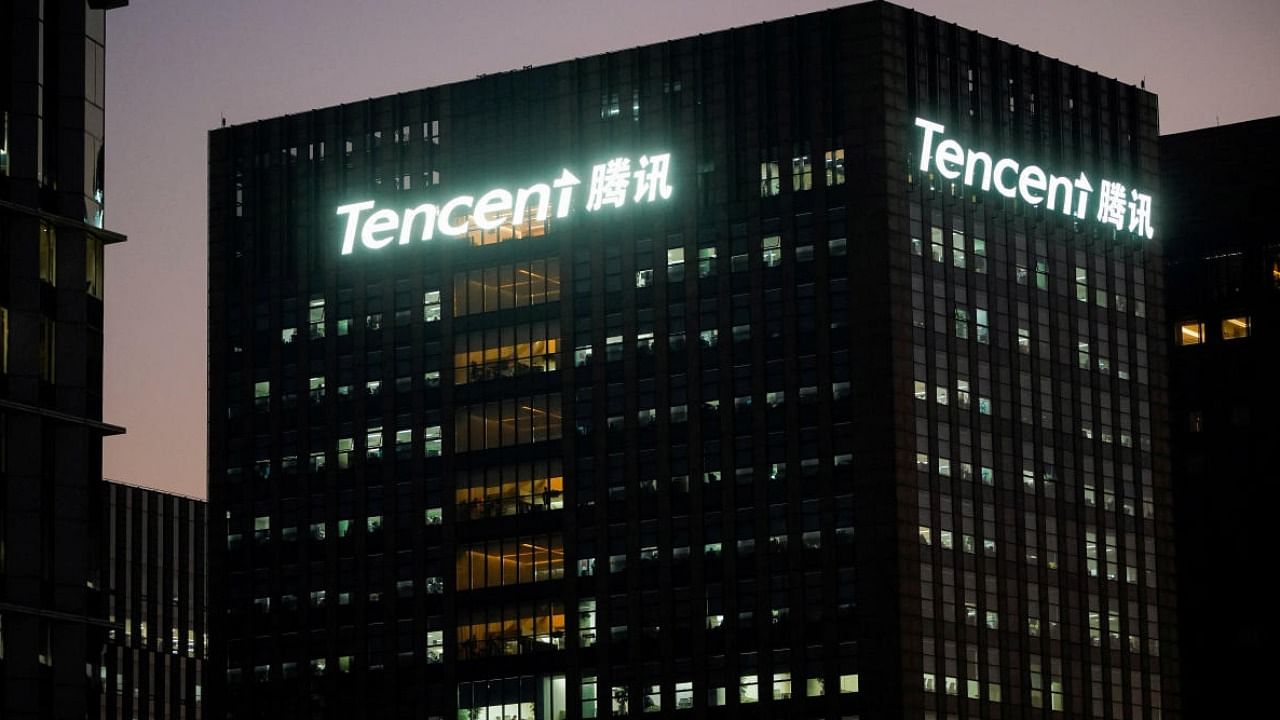 The logo of Tencent is seen at Tencent office in Shanghai, China. Credit: Reuters Photo