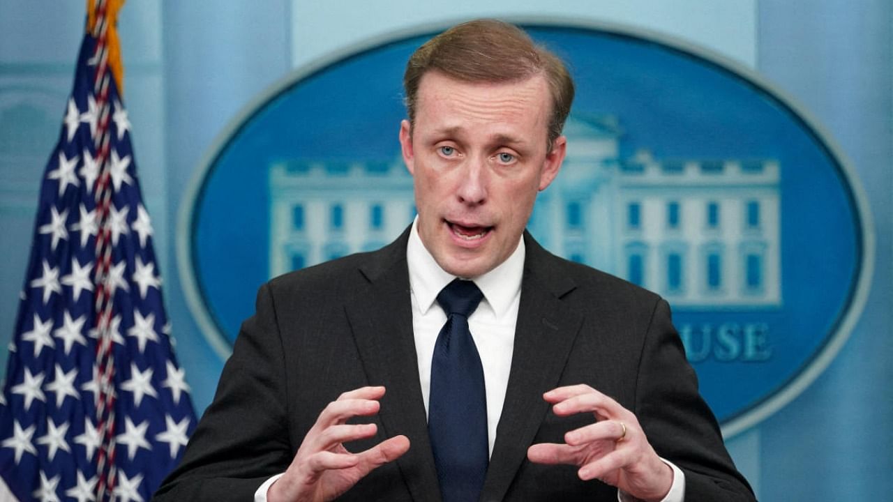 US White House national security adviser Jake Sullivan speaks at a press briefing at the White House in Washington, U.S., December 12, 2022. Credit: Reuters Photo