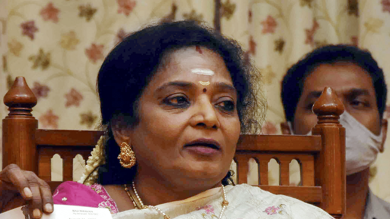 Telangana Governor Dr Tamilisai Soundararajan. Credit: PTI Photo