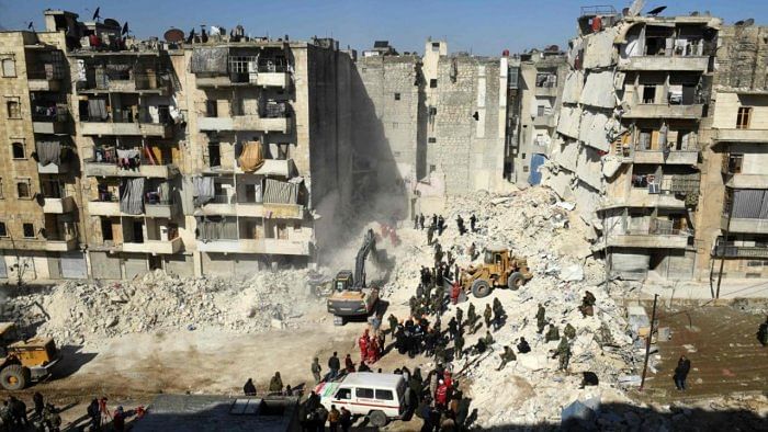 The massive quake struck Turkey and Syria on February 6, 2023. Credit: AFP Photo